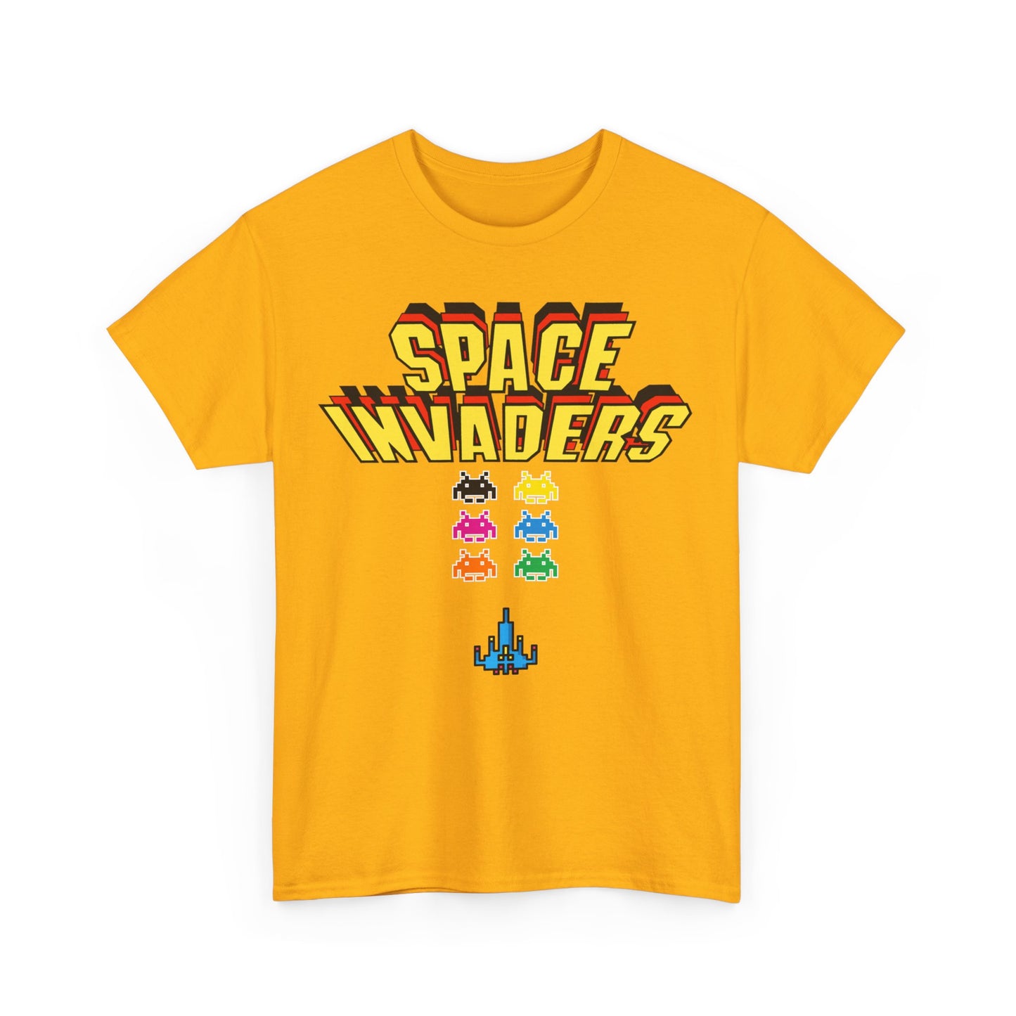 Retro Games Collection Space Invaders - Unisex Heavy Cotton Tee