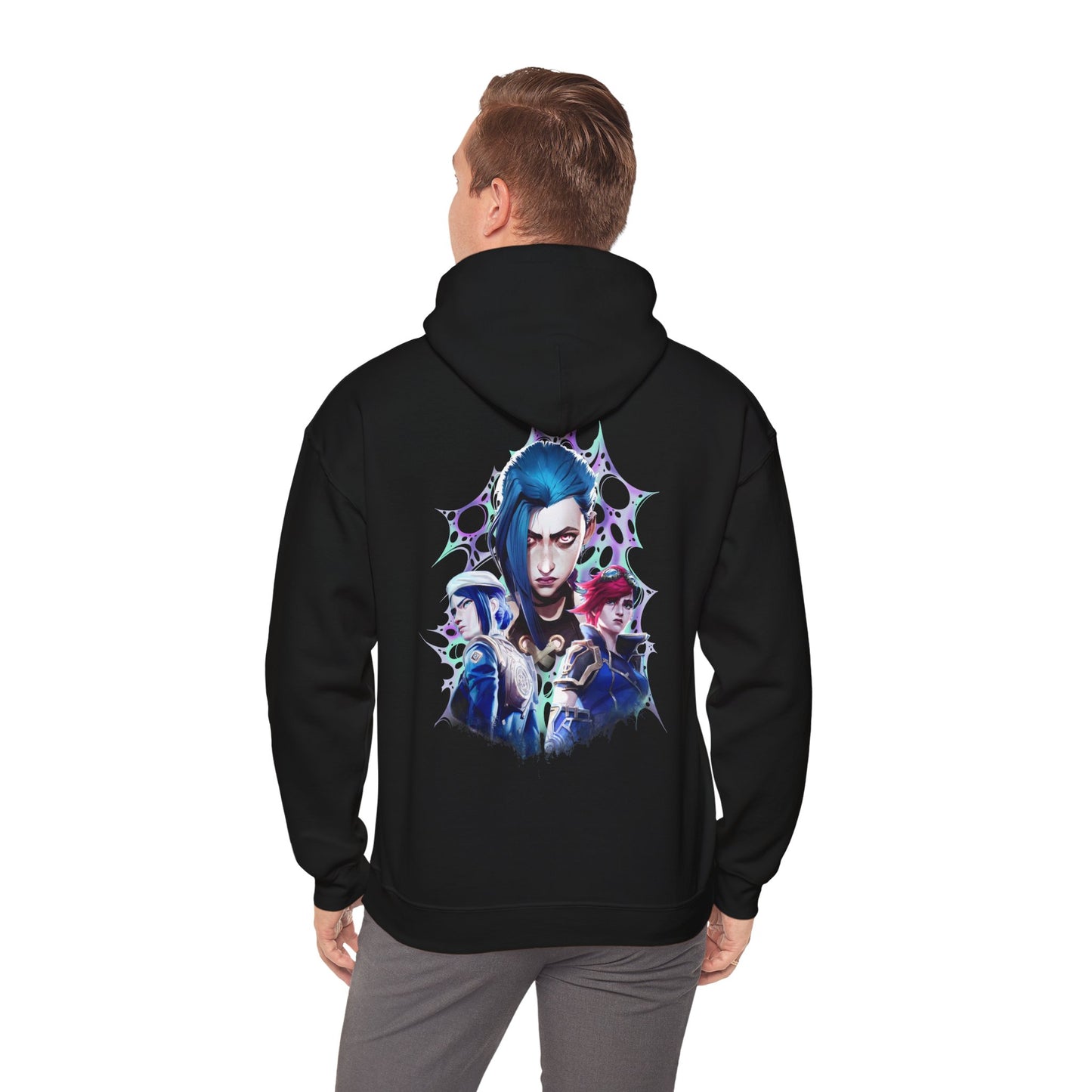 Arcane Enforcers vs. Jinx - Heavy Blend™ Hooded Sweatshirt