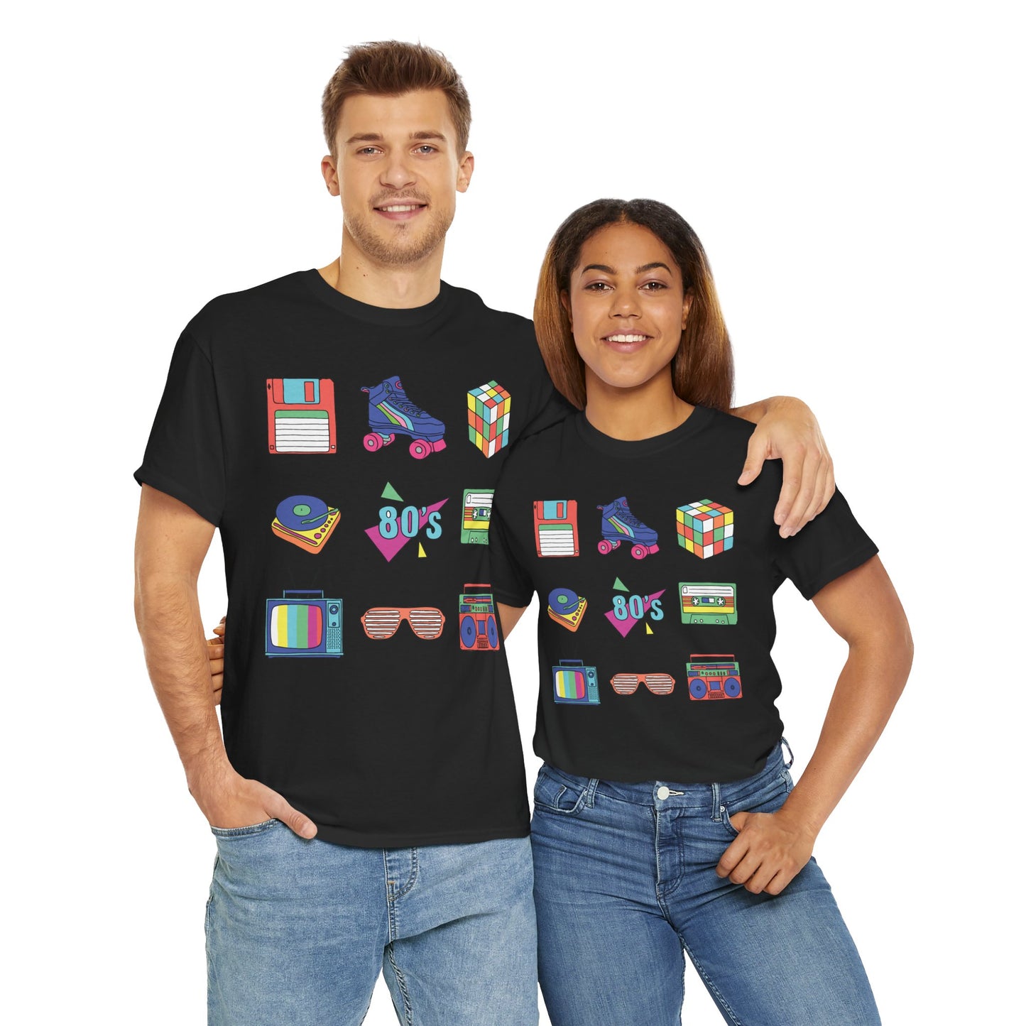 Retro Games Collection 80's fun - Unisex Heavy Cotton Tee