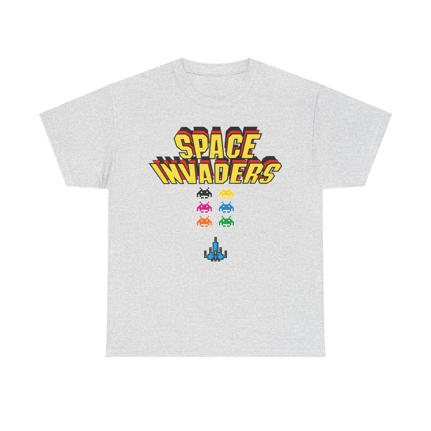 Retro Games Collection Space Invaders - Unisex Heavy Cotton Tee