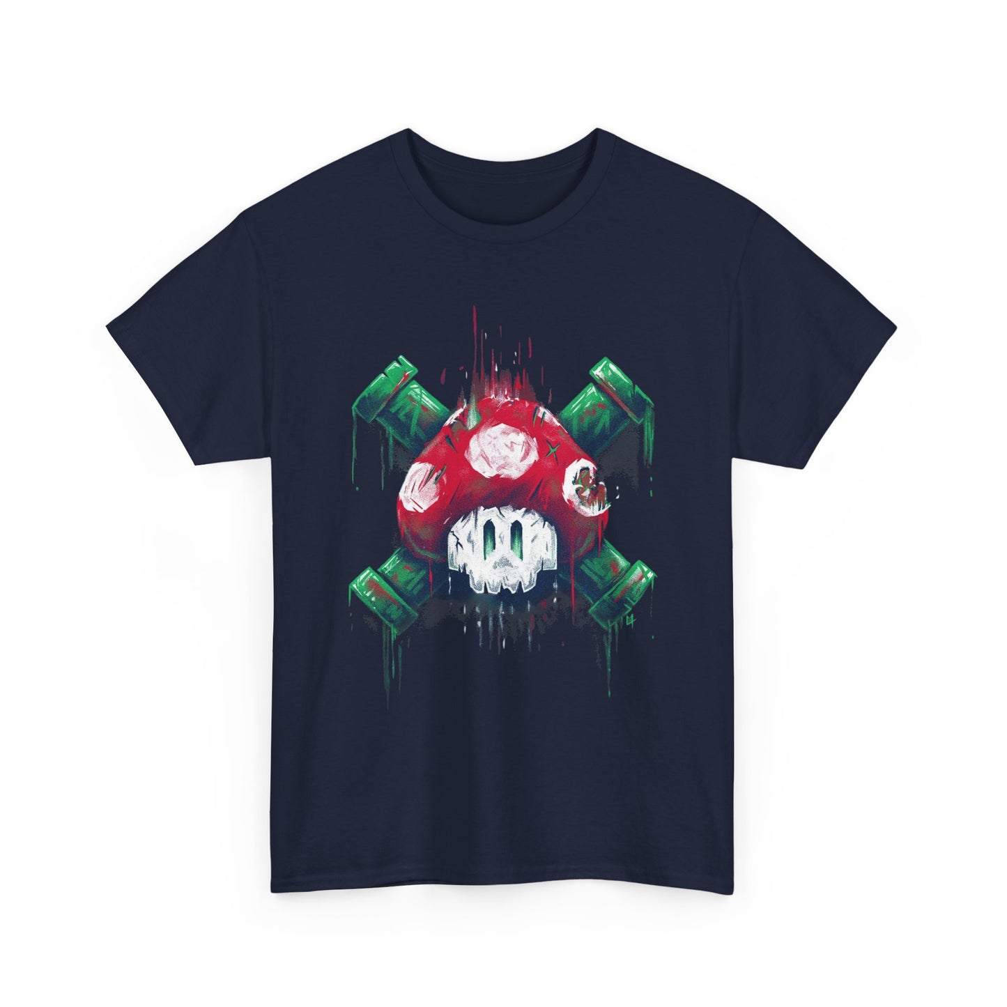 Retro Games Collection Deadly Mushroom - Unisex Heavy Cotton Tee