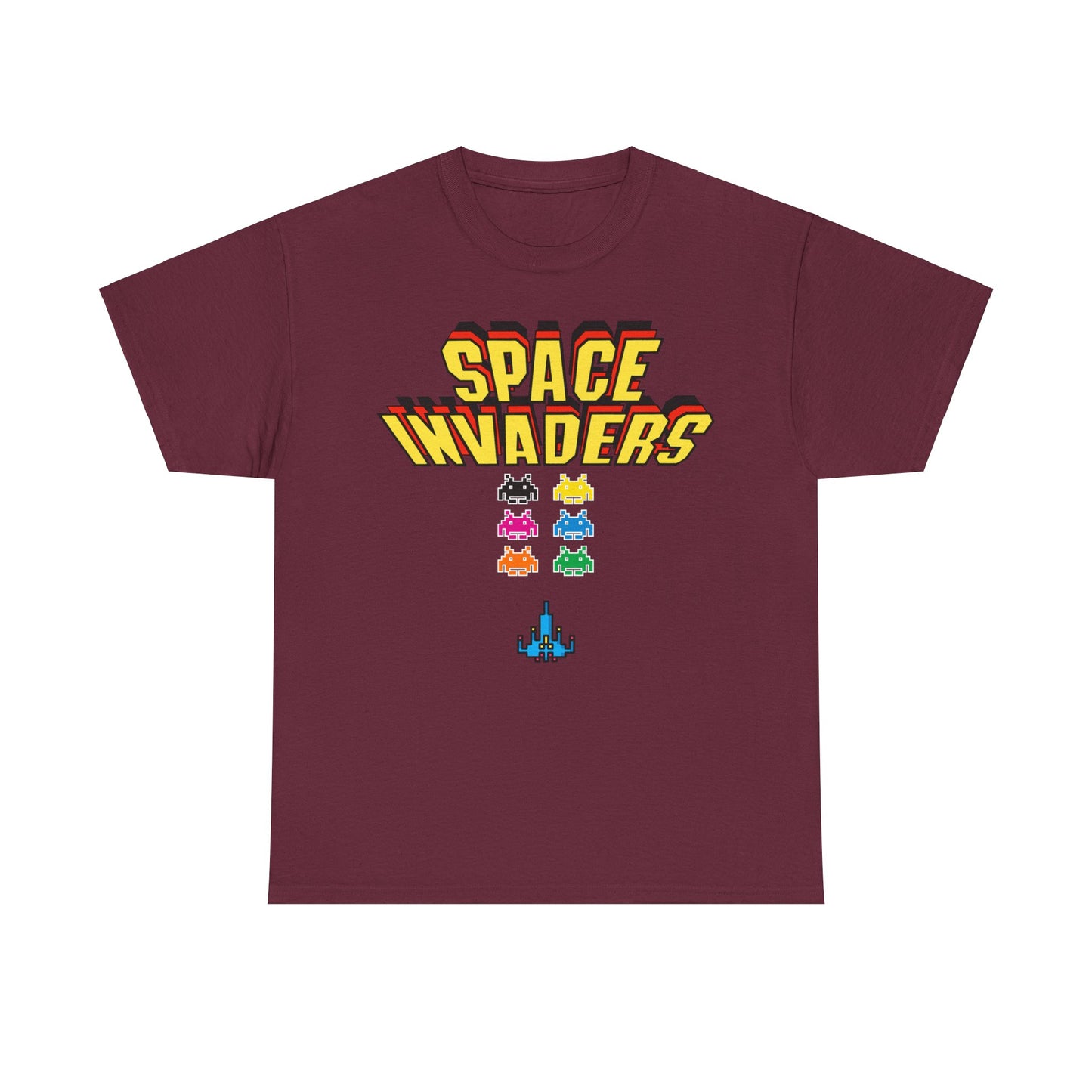 Retro Games Collection Space Invaders - Unisex Heavy Cotton Tee
