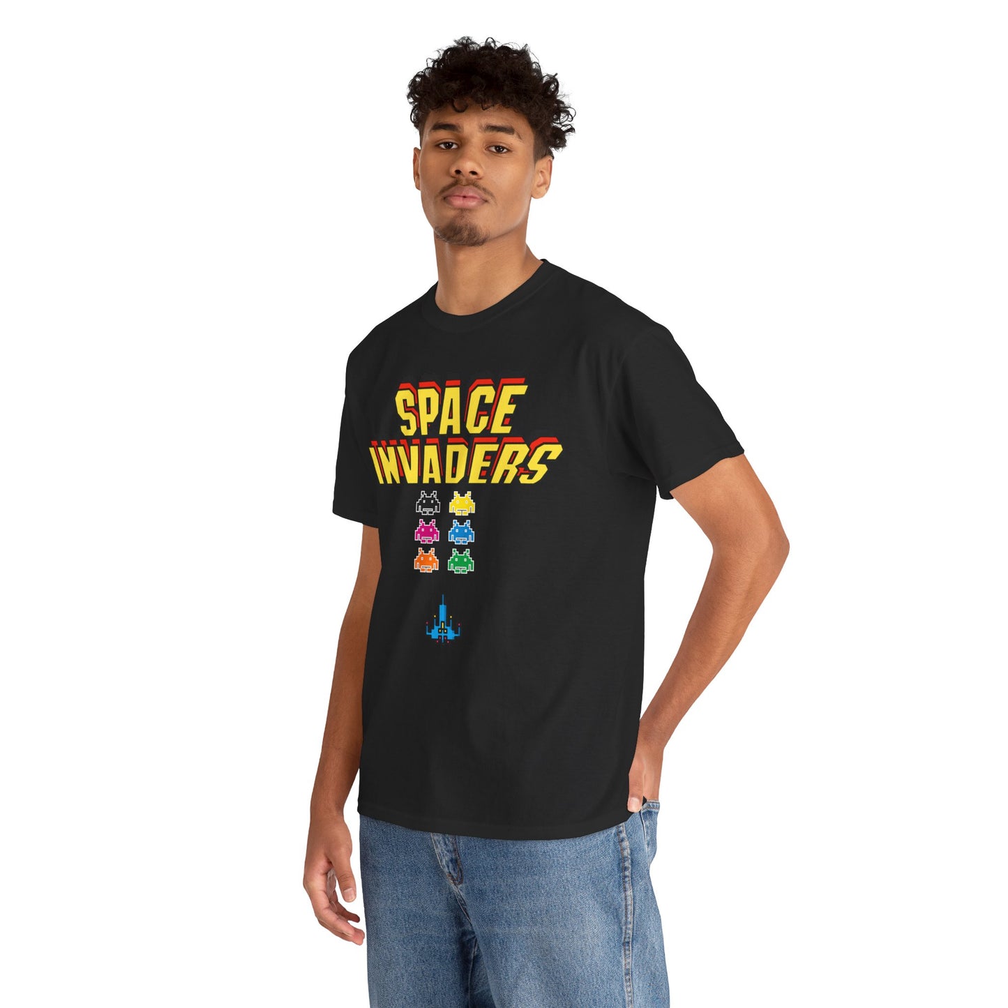 Retro Games Collection Space Invaders - Unisex Heavy Cotton Tee