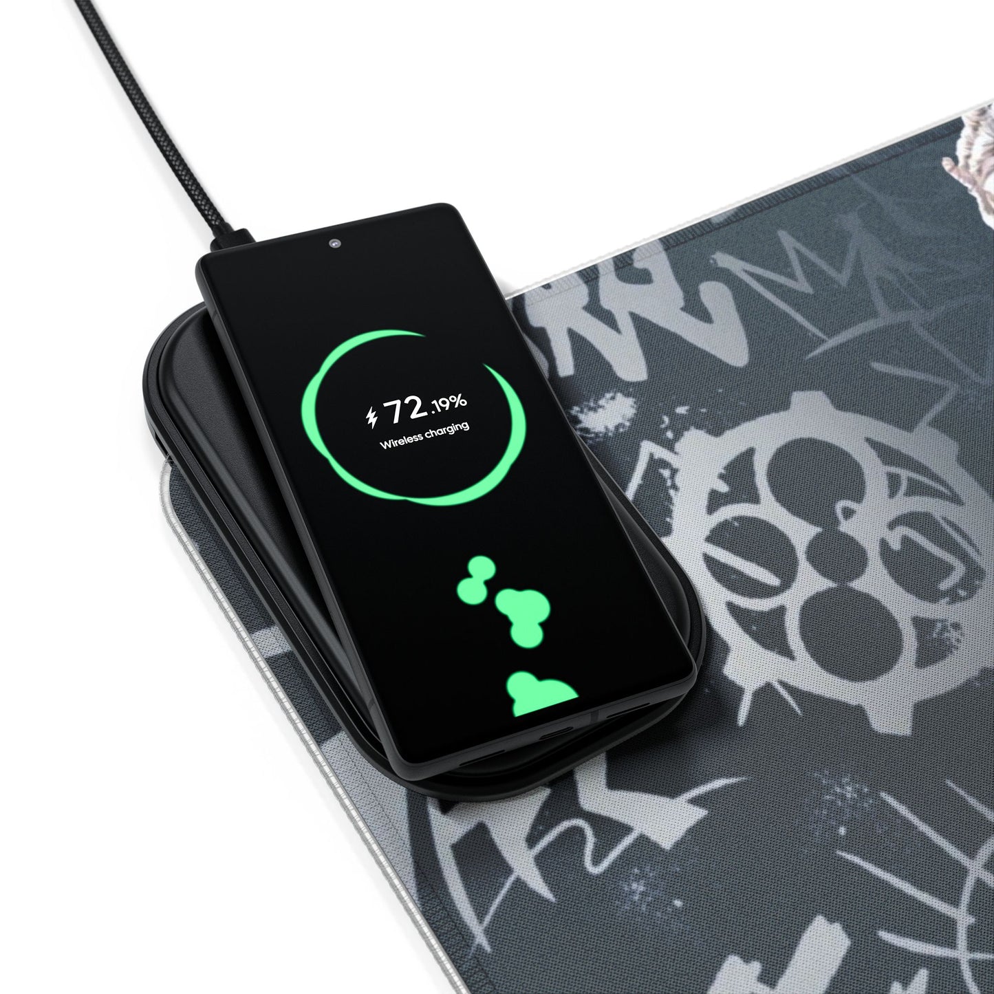 Ekko the boy savior from Arcane- LED Gaming Mouse Pad with Wireless Charging