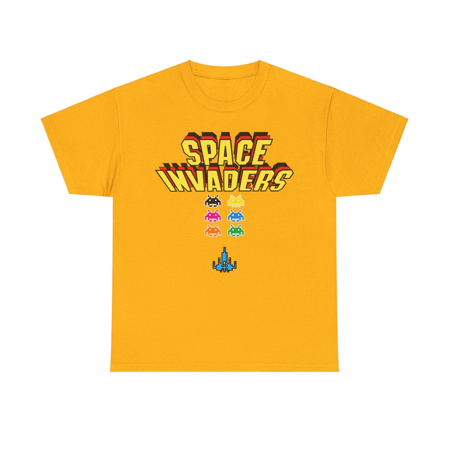 Retro Games Collection Space Invaders - Unisex Heavy Cotton Tee