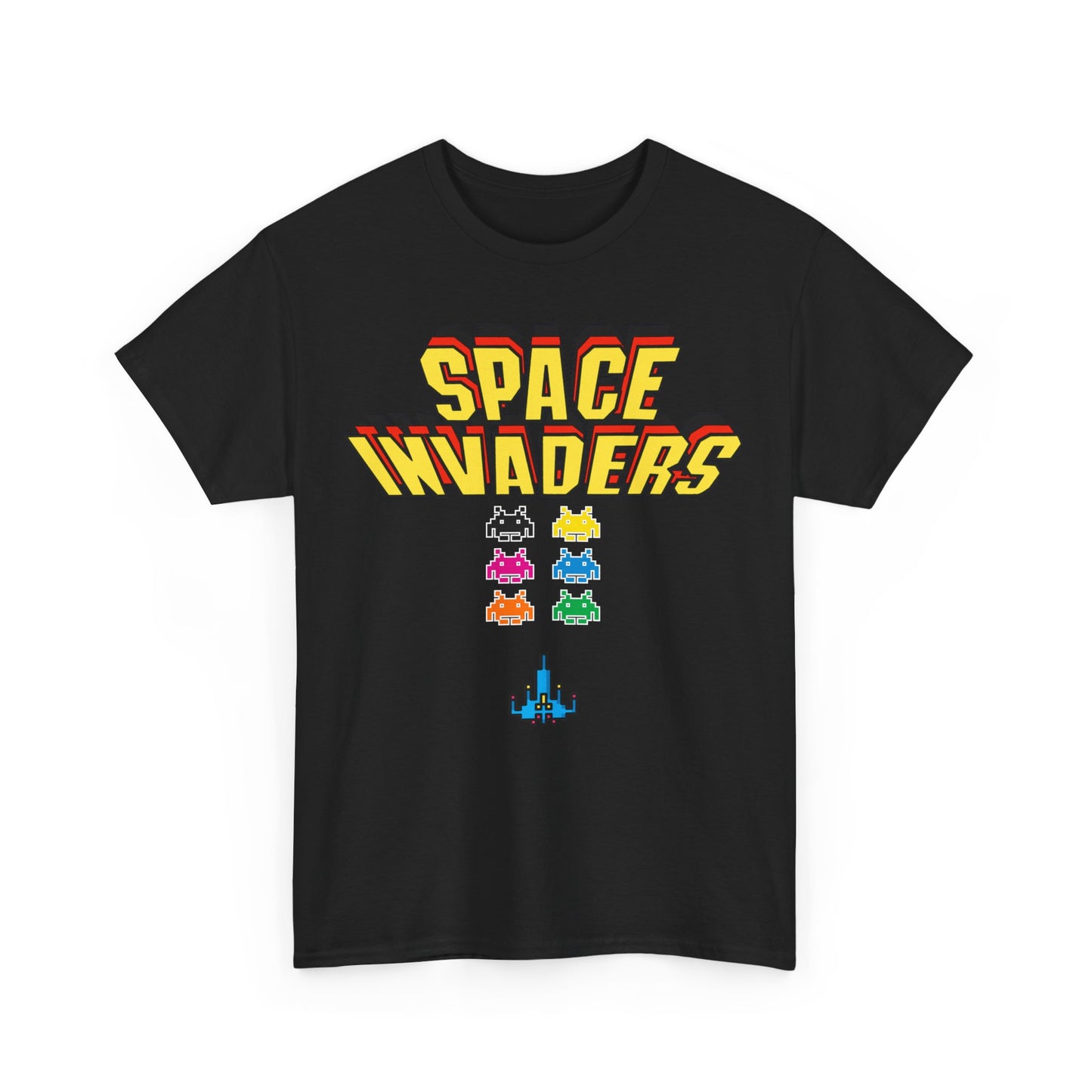 Retro Games Collection Space Invaders - Unisex Heavy Cotton Tee