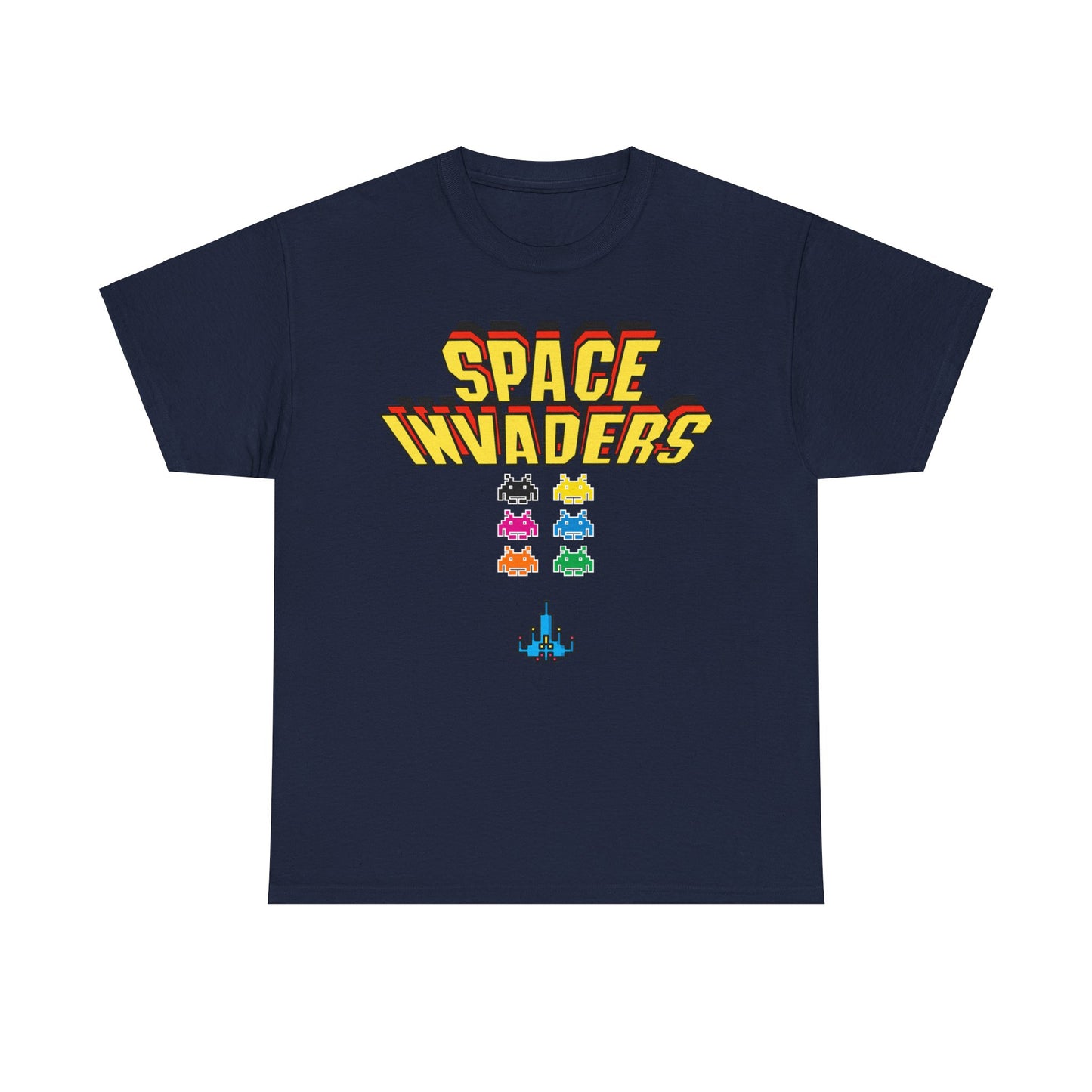 Retro Games Collection Space Invaders - Unisex Heavy Cotton Tee