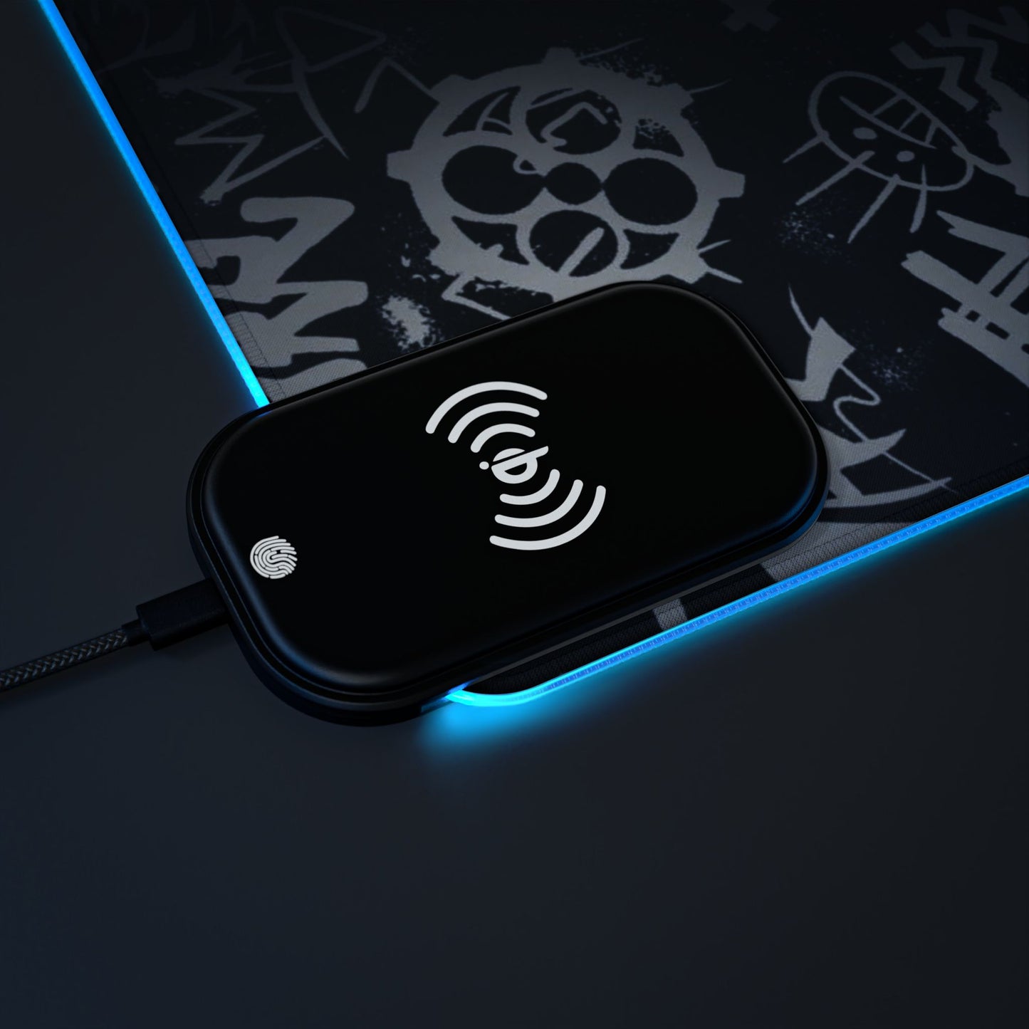 Ekko the boy savior from Arcane- LED Gaming Mouse Pad with Wireless Charging