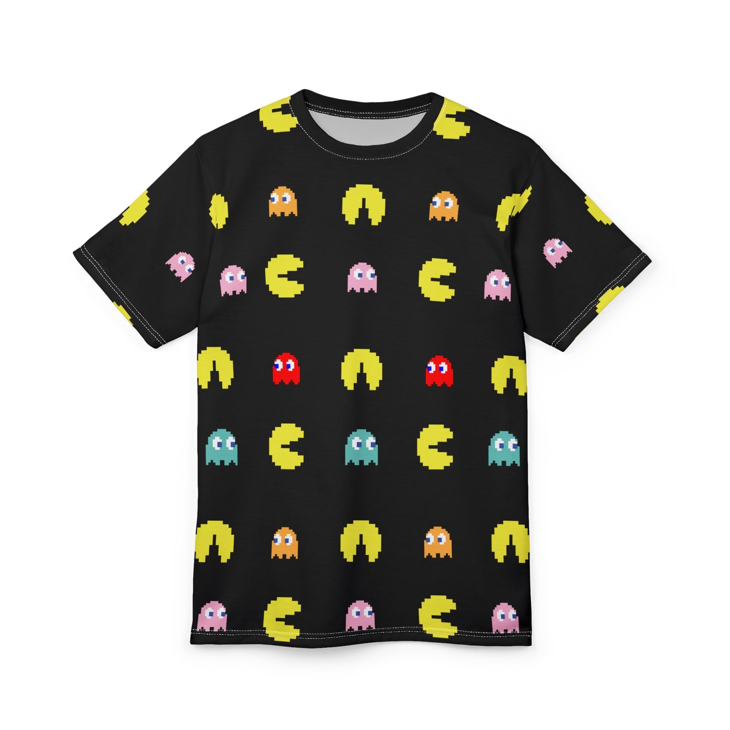 Retro Games Collection PacMan full print, Unisex Cut & Sew Tee