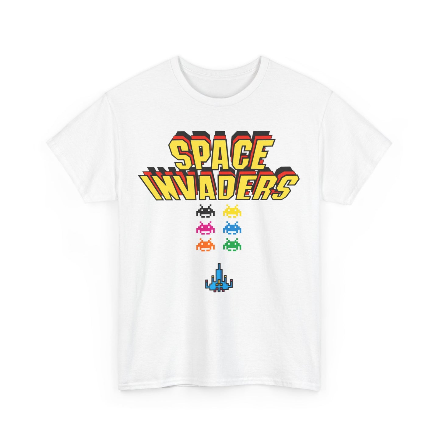 Retro Games Collection Space Invaders - Unisex Heavy Cotton Tee