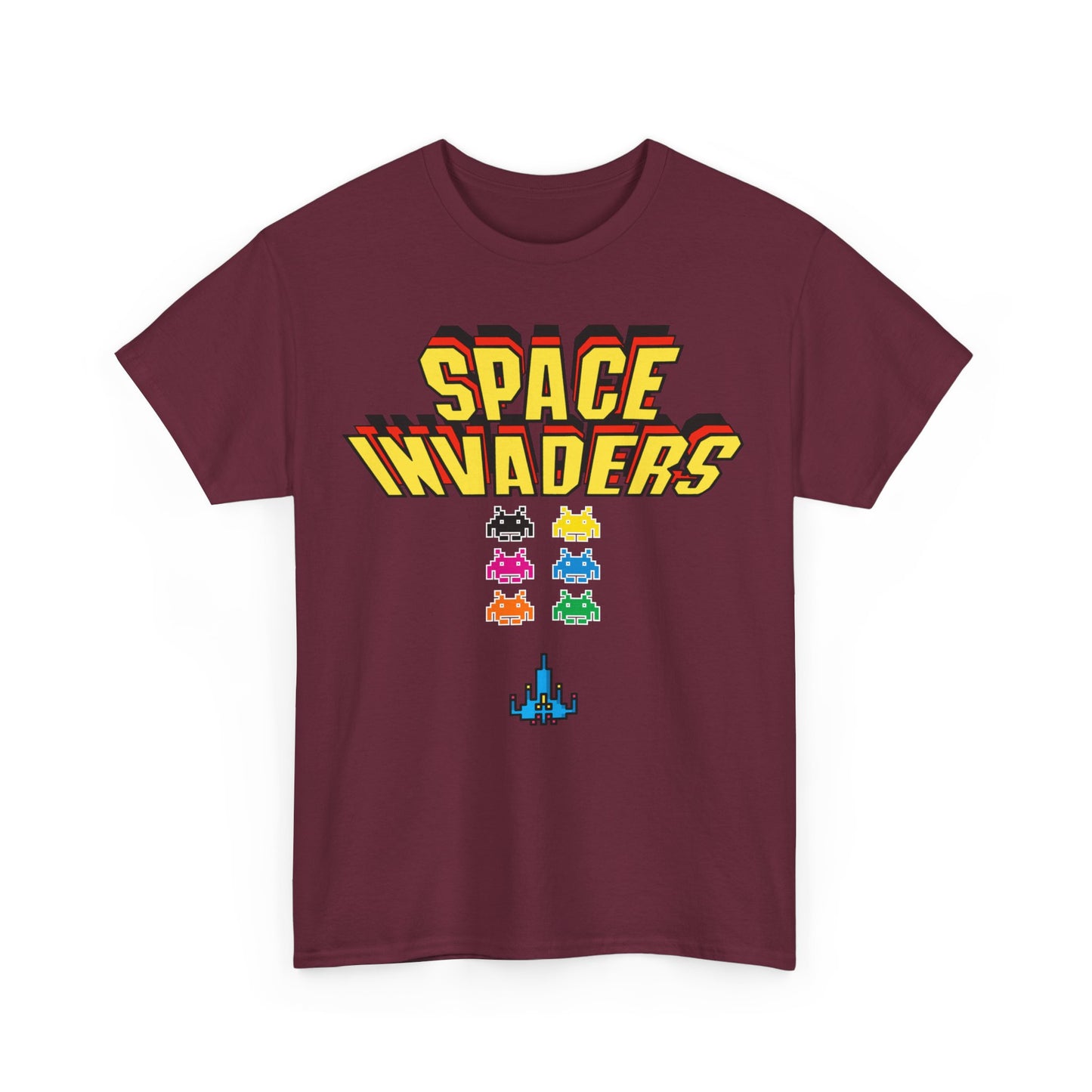 Retro Games Collection Space Invaders - Unisex Heavy Cotton Tee