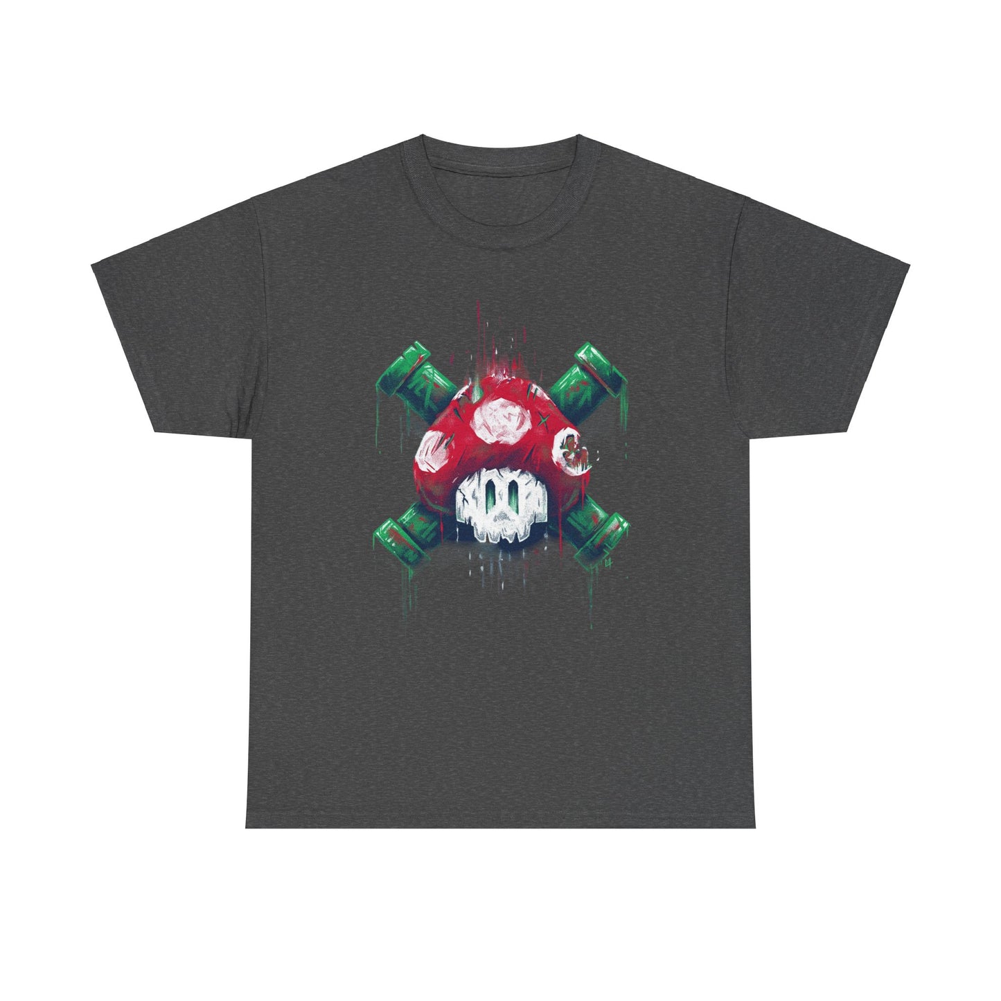 Retro Games Collection Deadly Mushroom - Unisex Heavy Cotton Tee