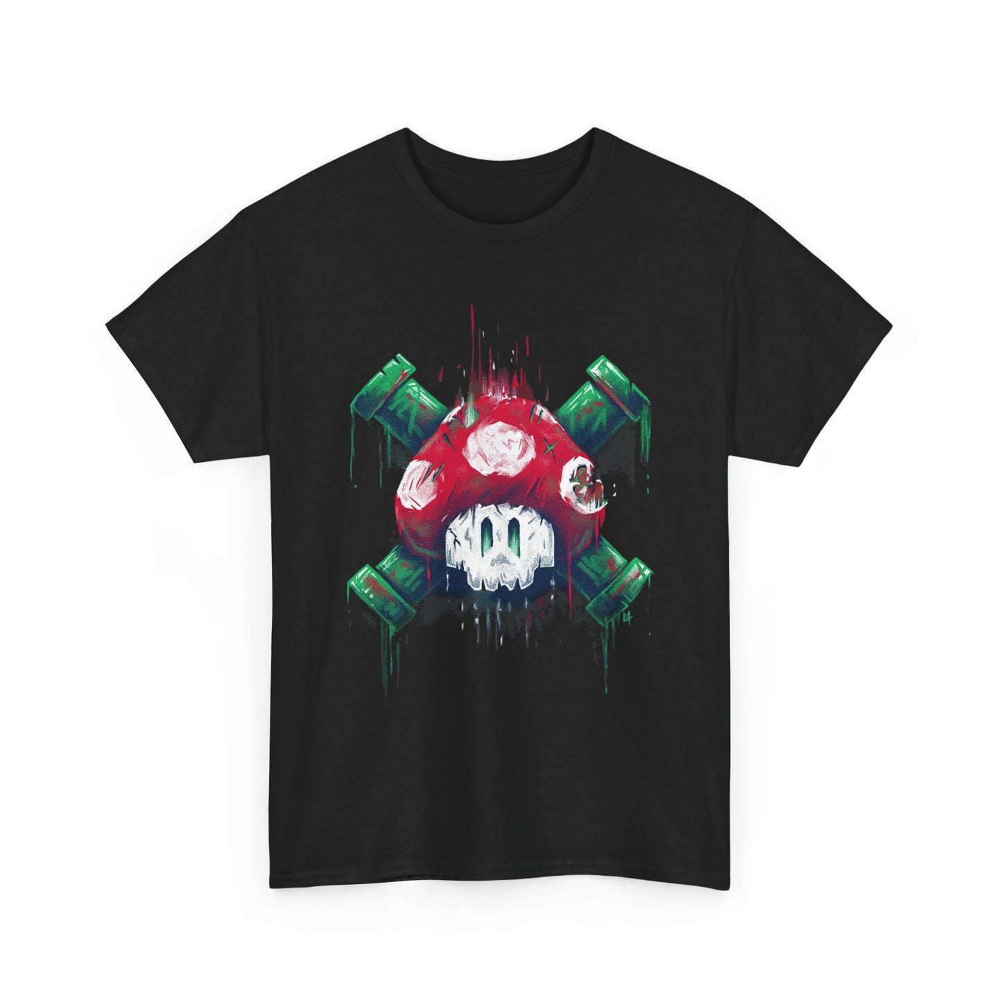 Retro Games Collection Deadly Mushroom - Unisex Heavy Cotton Tee