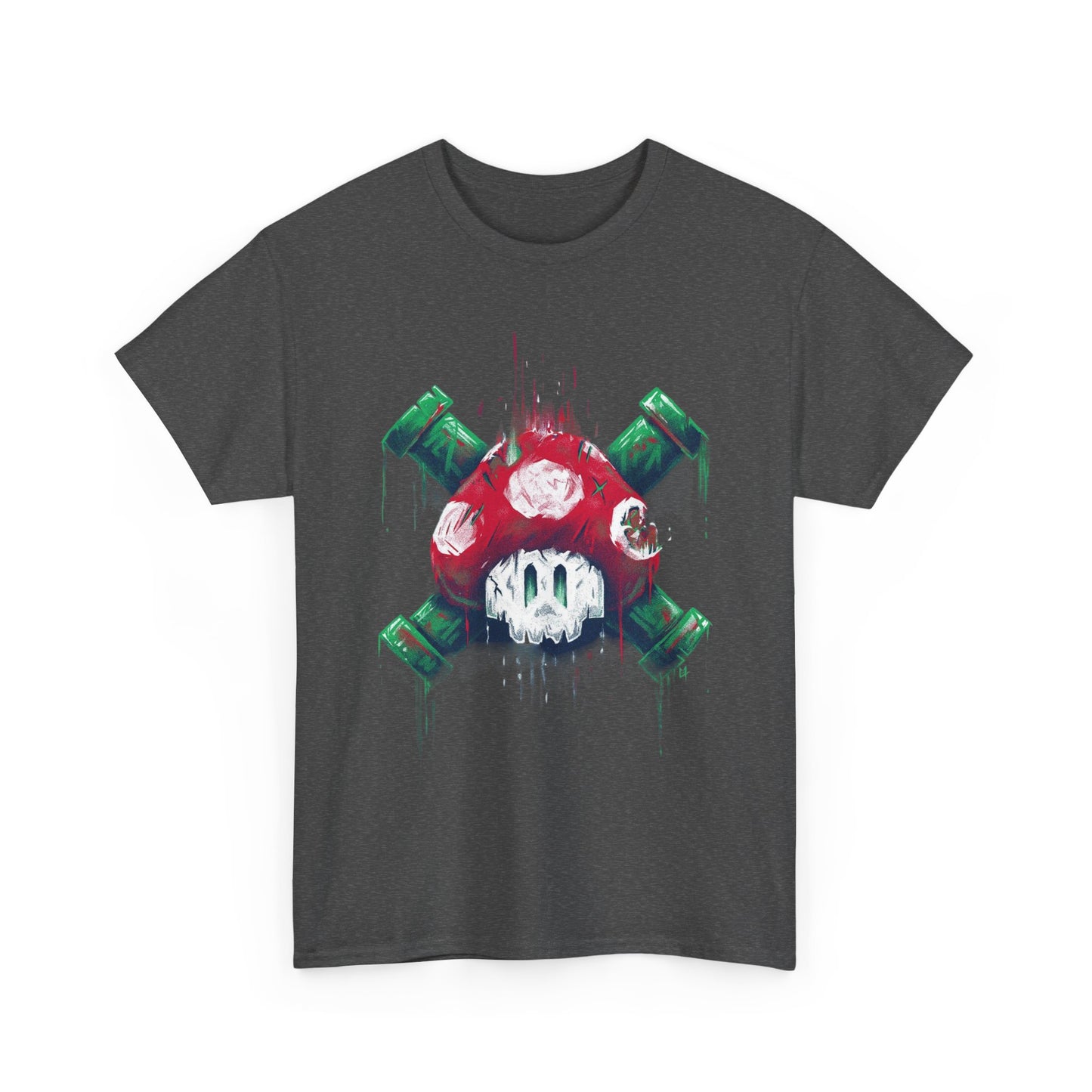 Retro Games Collection Deadly Mushroom - Unisex Heavy Cotton Tee