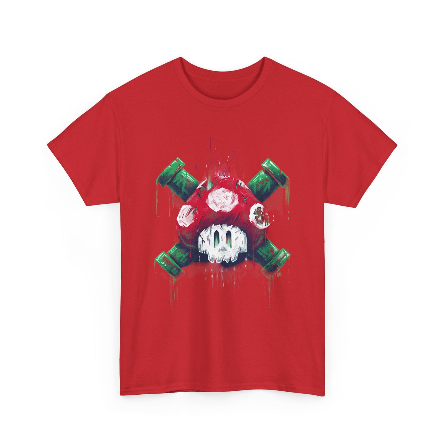 Retro Games Collection Deadly Mushroom - Unisex Heavy Cotton Tee