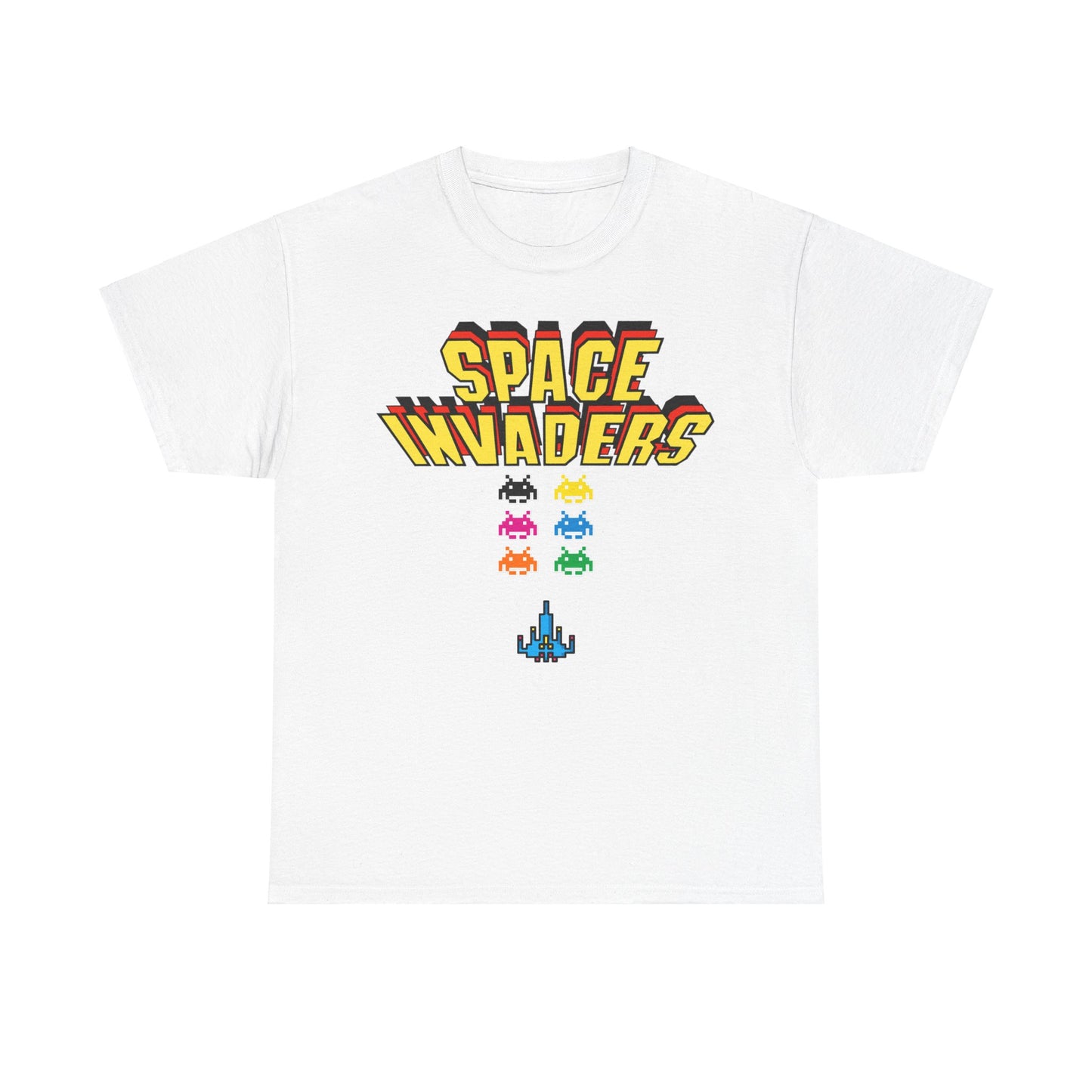 Retro Games Collection Space Invaders - Unisex Heavy Cotton Tee