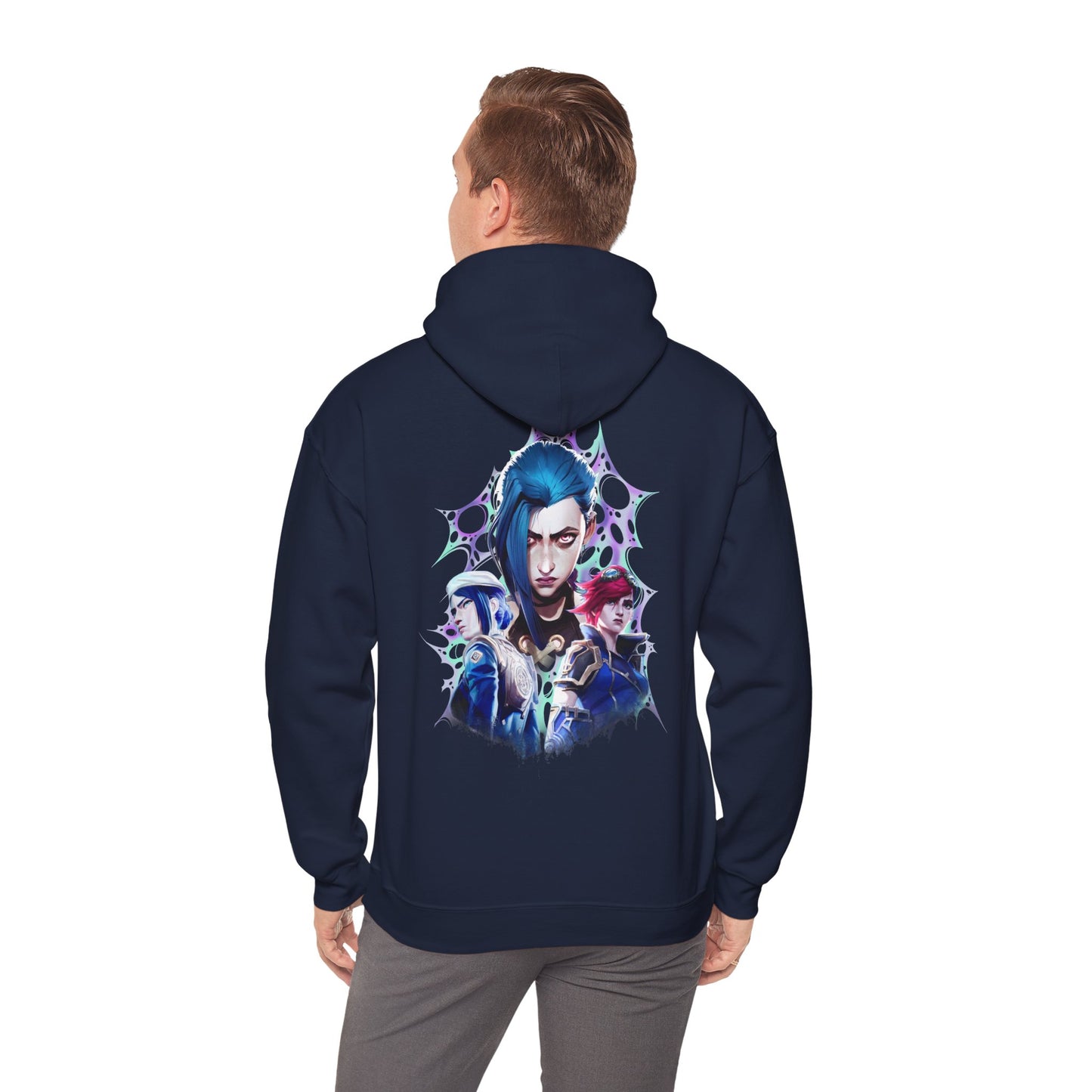 Arcane Enforcers vs. Jinx - Heavy Blend™ Hooded Sweatshirt