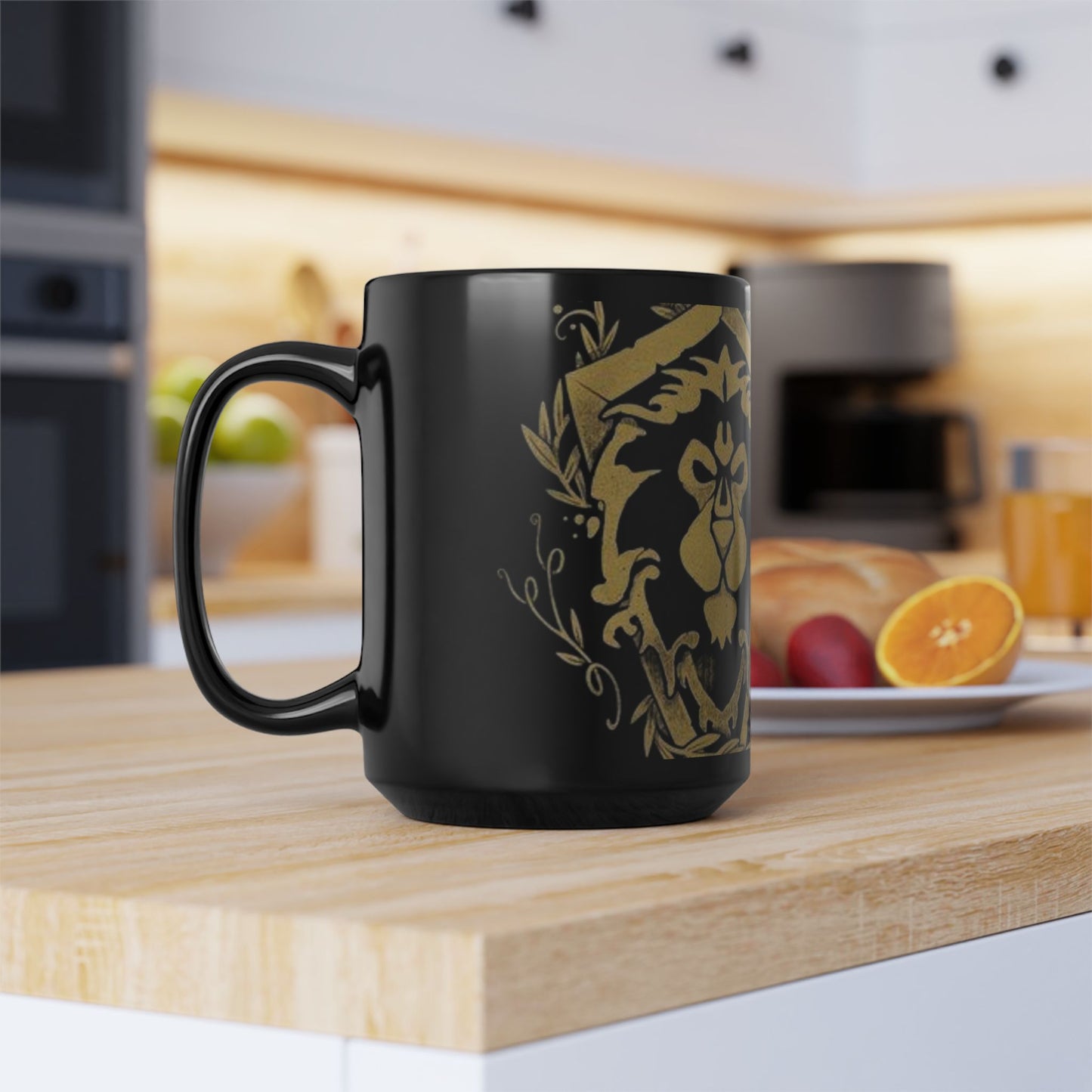 Dark Iron Dwarf Crest Alliance WoW - Black Mug (15oz)