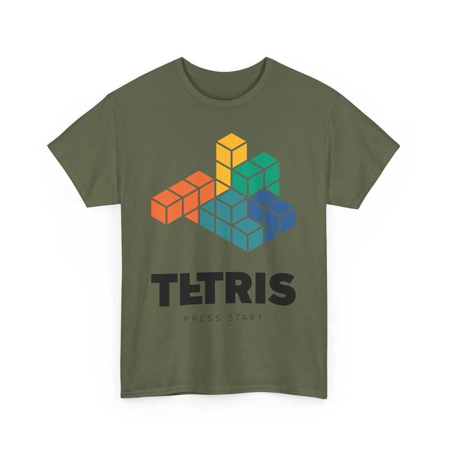 Retro Games Collection Tetris - Unisex Heavy Cotton Tee