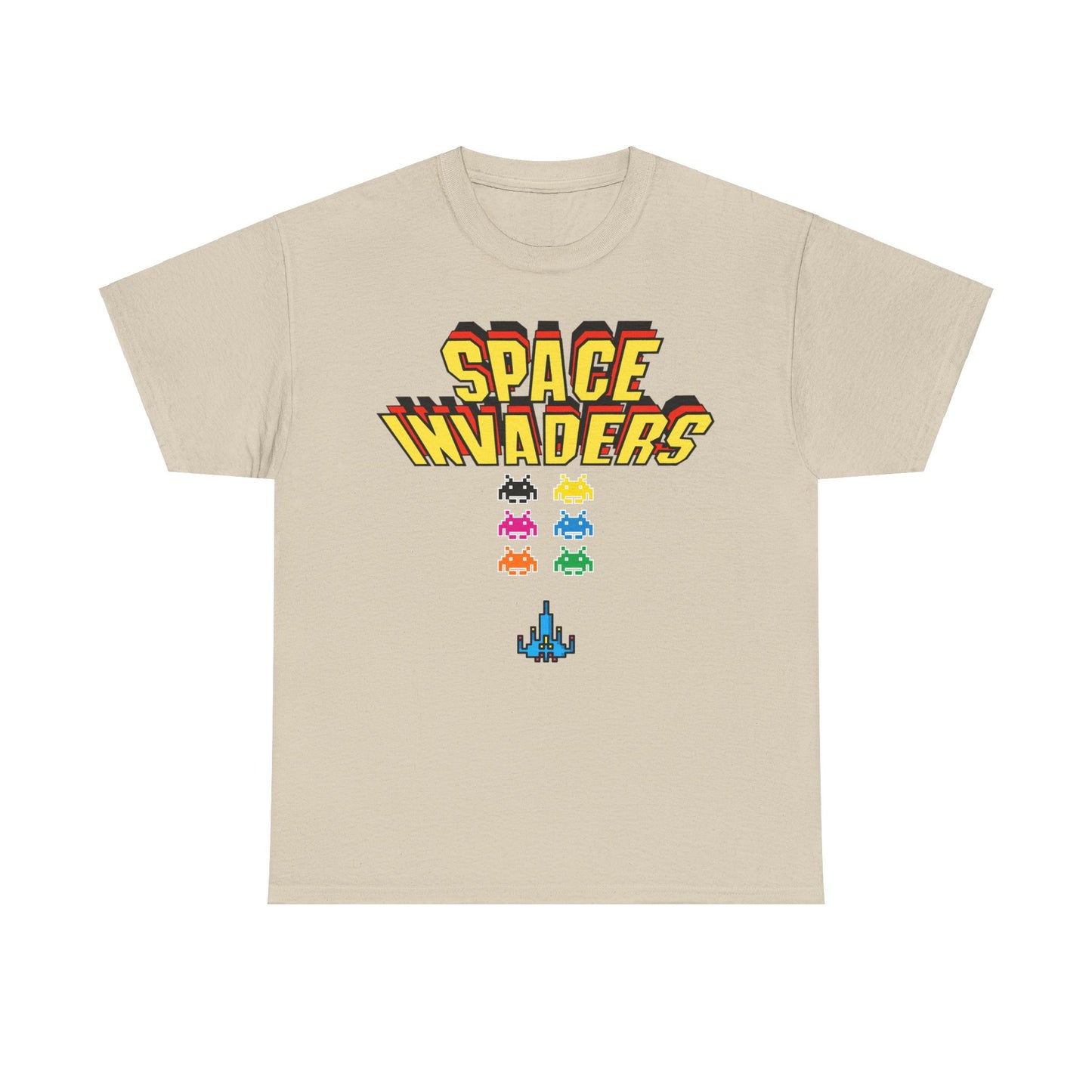 Retro Games Collection Space Invaders - Unisex Heavy Cotton Tee