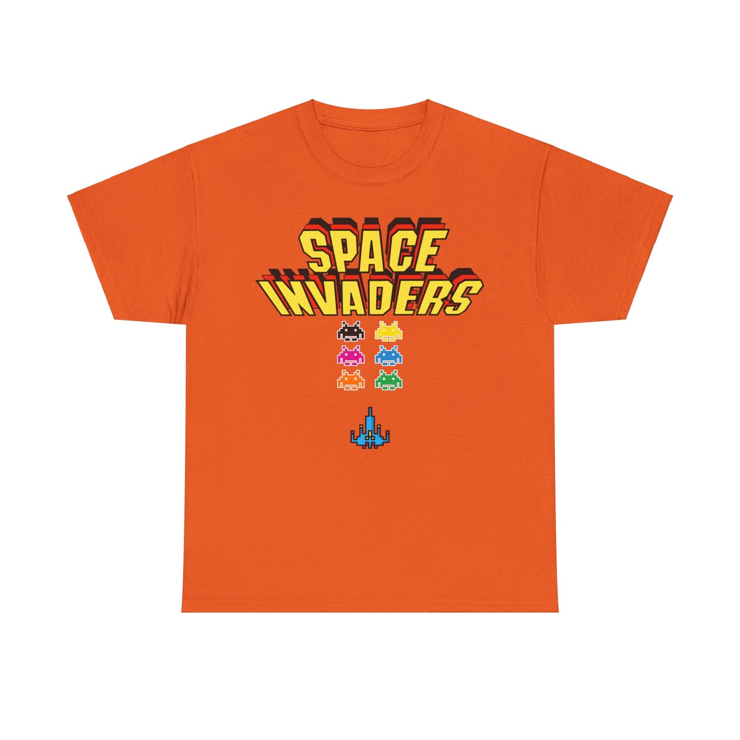 Retro Games Collection Space Invaders - Unisex Heavy Cotton Tee