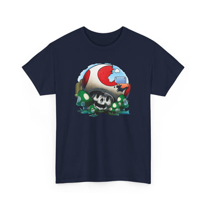 Retro Games Collection Smashed Mushroom - Unisex Heavy Cotton Tee