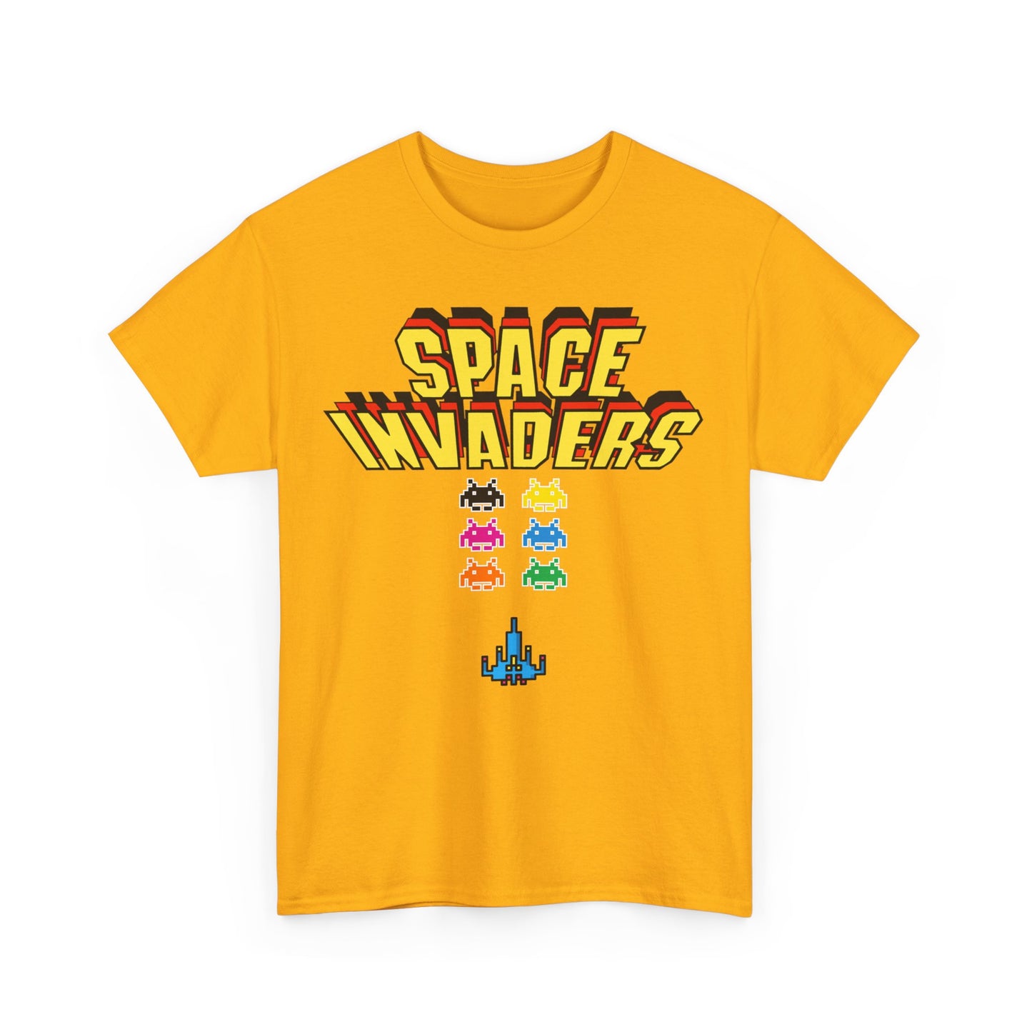 Retro Games Collection Space Invaders  - Unisex Heavy Cotton Tee