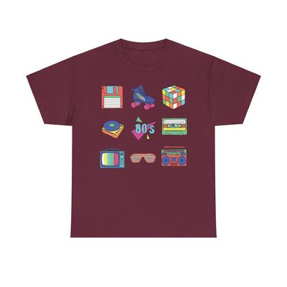 Retro Games Collection 80's fun  - Unisex Heavy Cotton Tee