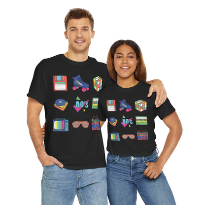 Retro Games Collection 80's fun  - Unisex Heavy Cotton Tee