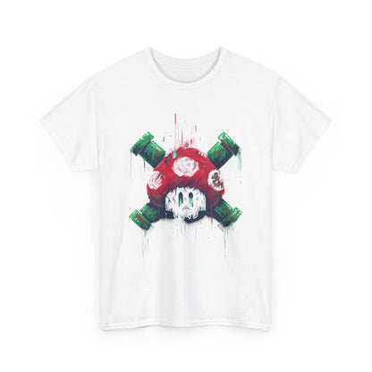 Retro Games Collection Deadly Mushroom  - Unisex Heavy Cotton Tee