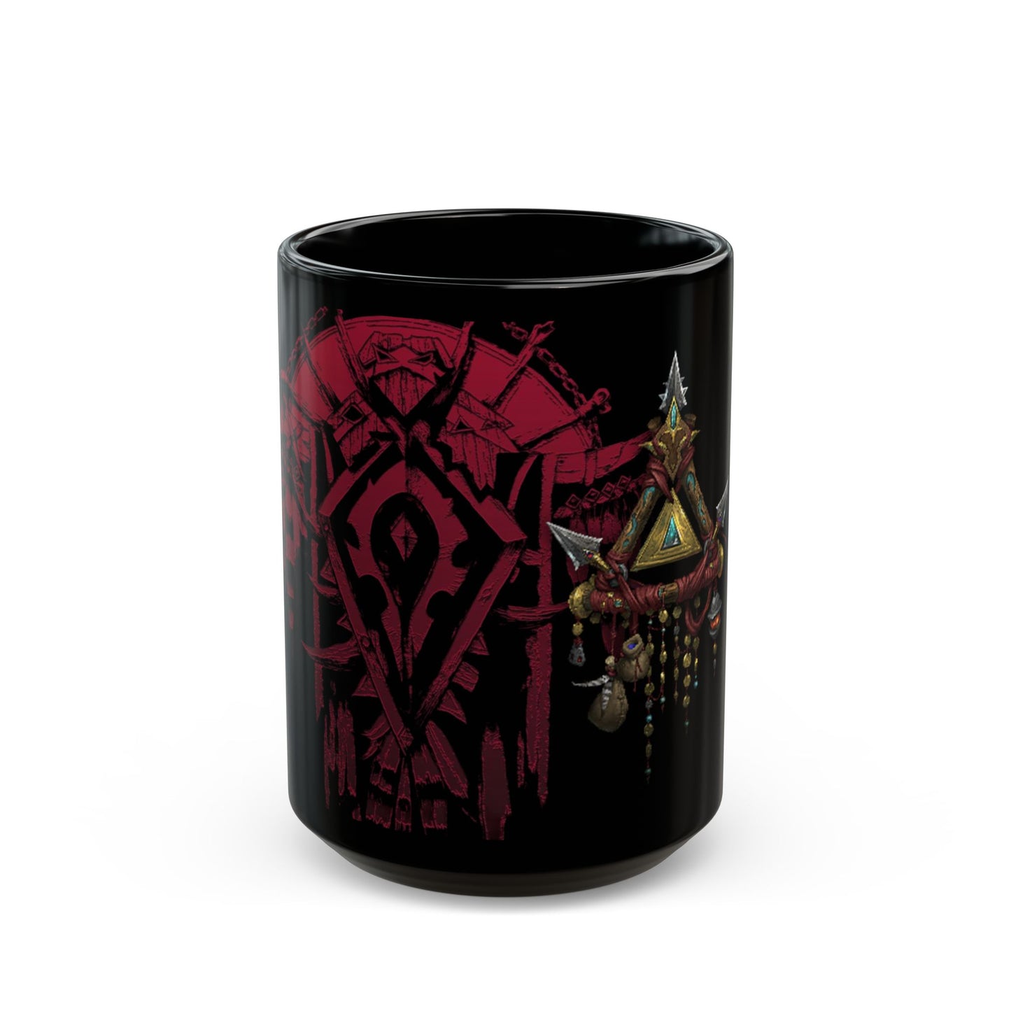 Vulpera Crest Horde WoW - Black Mug (15oz)