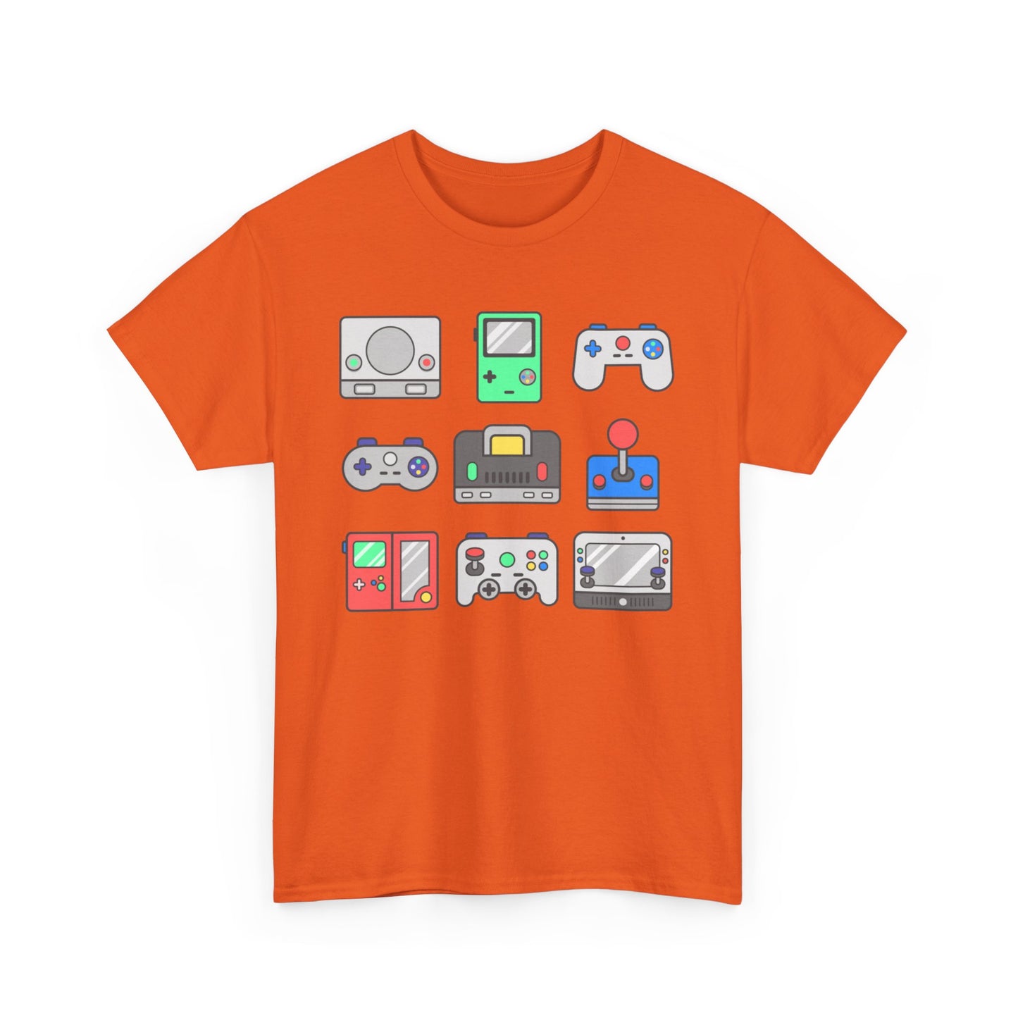 Retro Games Collections Consoles & Controllers - Unisex Heavy Cotton Tee