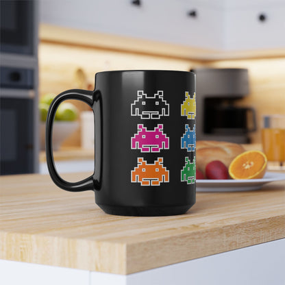 Retro Games Collection Space Invaders - Black Mug (11oz, 15oz)