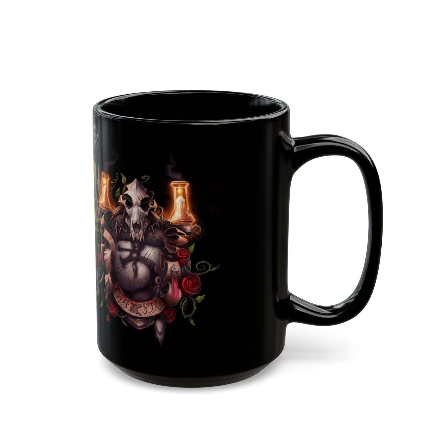 Worgen crest Alliance WoW - Black Mug (15oz)