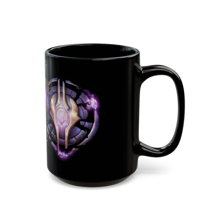 Draenei Crest Alliance WoW - Black Mug (15oz)