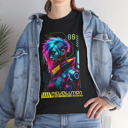 Cyberpunk Rebel Fashion - Unisex Heavy Cotton Tee