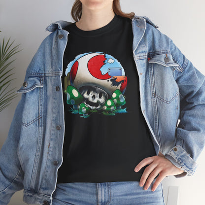 Retro Games Collection Smashed Mushroom - Unisex Heavy Cotton Tee