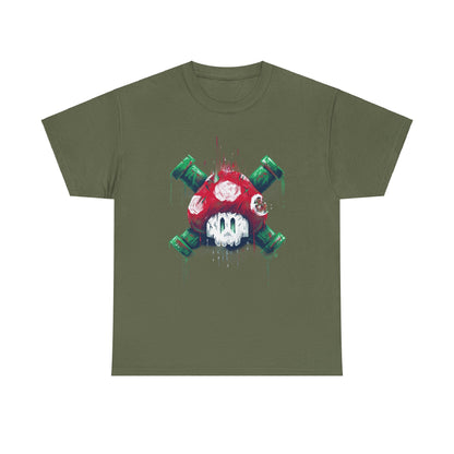 Retro Games Collection Deadly Mushroom  - Unisex Heavy Cotton Tee