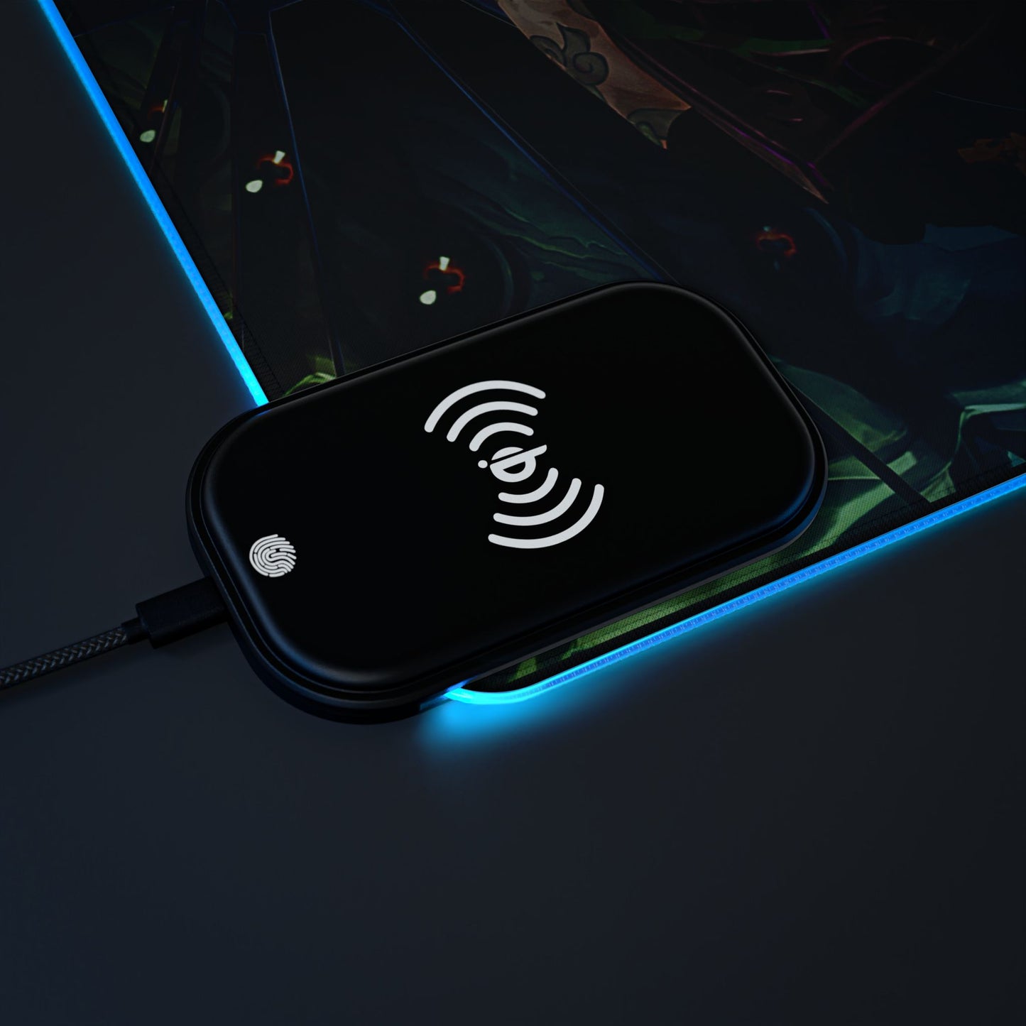 Get Jinxed! - LED Gaming Mouse Pad with Wireless Charging