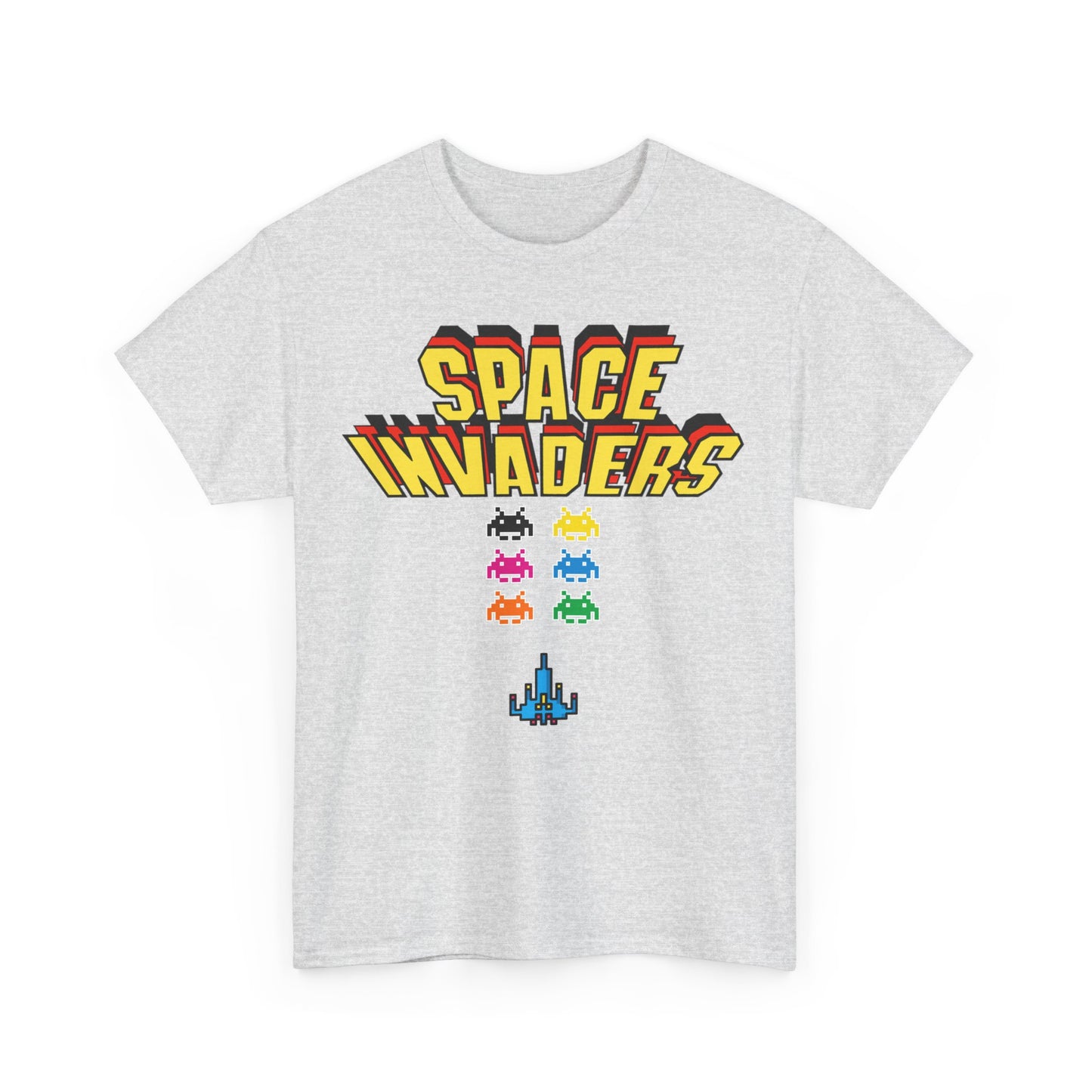 Retro Games Collection Space Invaders  - Unisex Heavy Cotton Tee