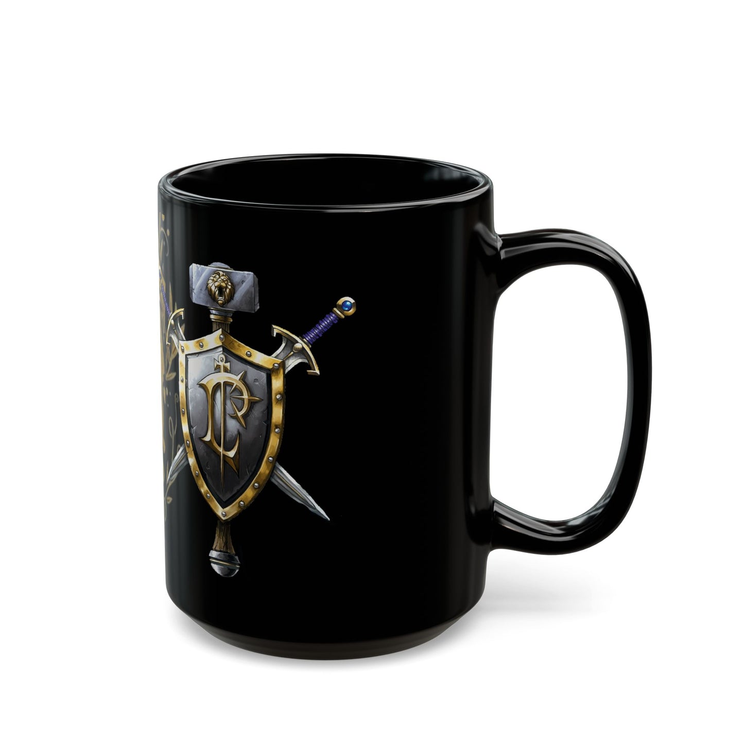 Human Crest Alliance WoW - Black Mug (15oz)