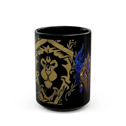 Void Elf Crest Alliance WoW - Black Mug (15oz)