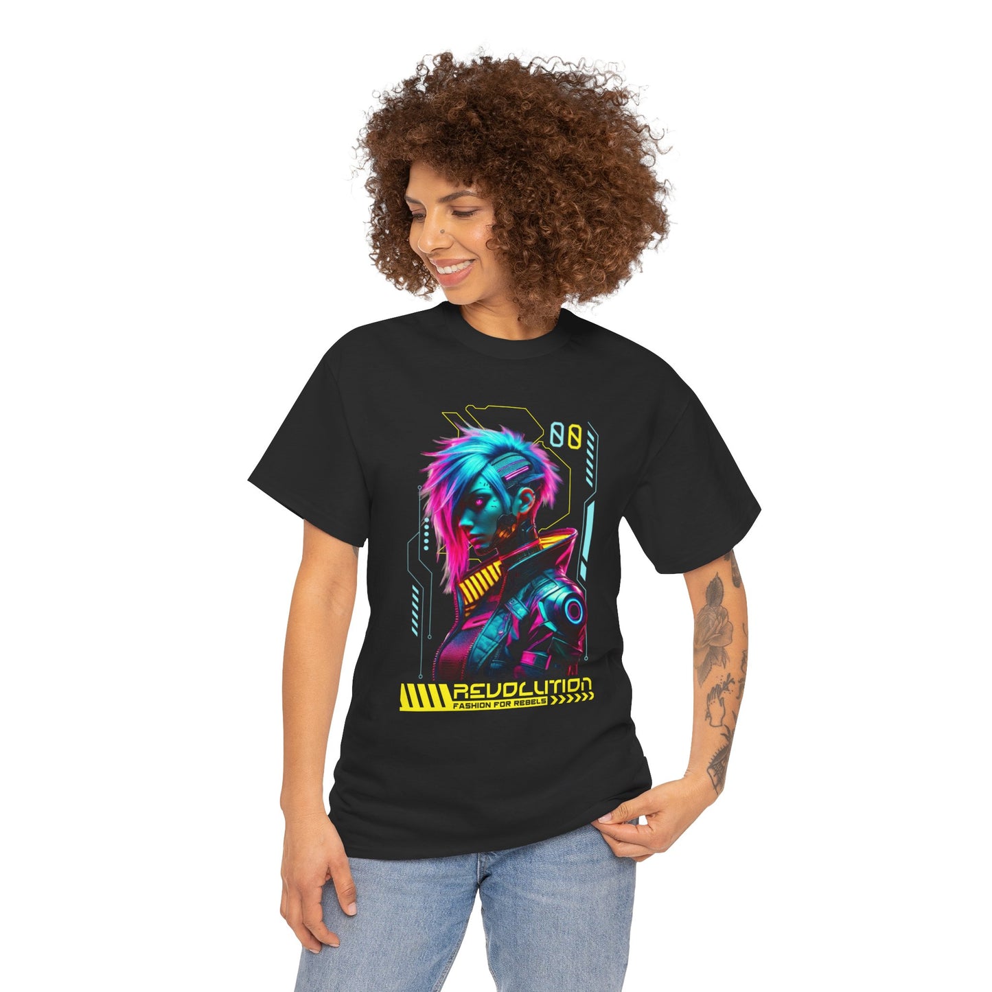 Cyberpunk Rebel Fashion - Unisex Heavy Cotton Tee