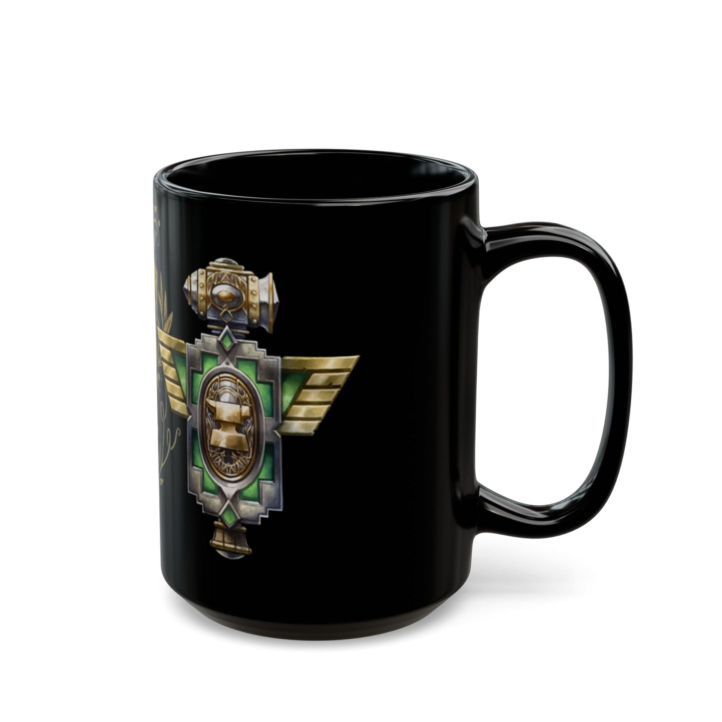 Dwarf Crest Alliance WoW - Black Mug (15oz)