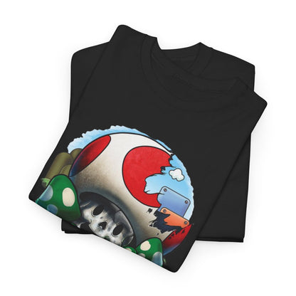 Retro Games Collection Smashed Mushroom - Unisex Heavy Cotton Tee