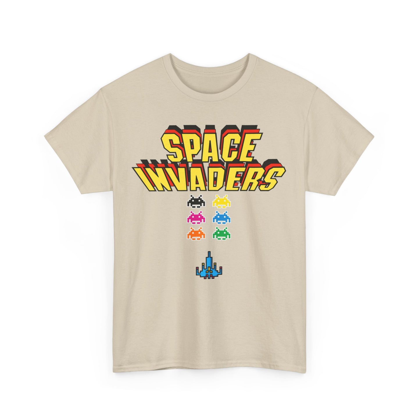 Retro Games Collection Space Invaders  - Unisex Heavy Cotton Tee