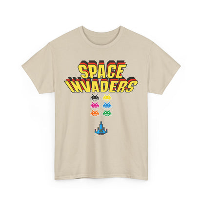 Retro Games Collection Space Invaders  - Unisex Heavy Cotton Tee