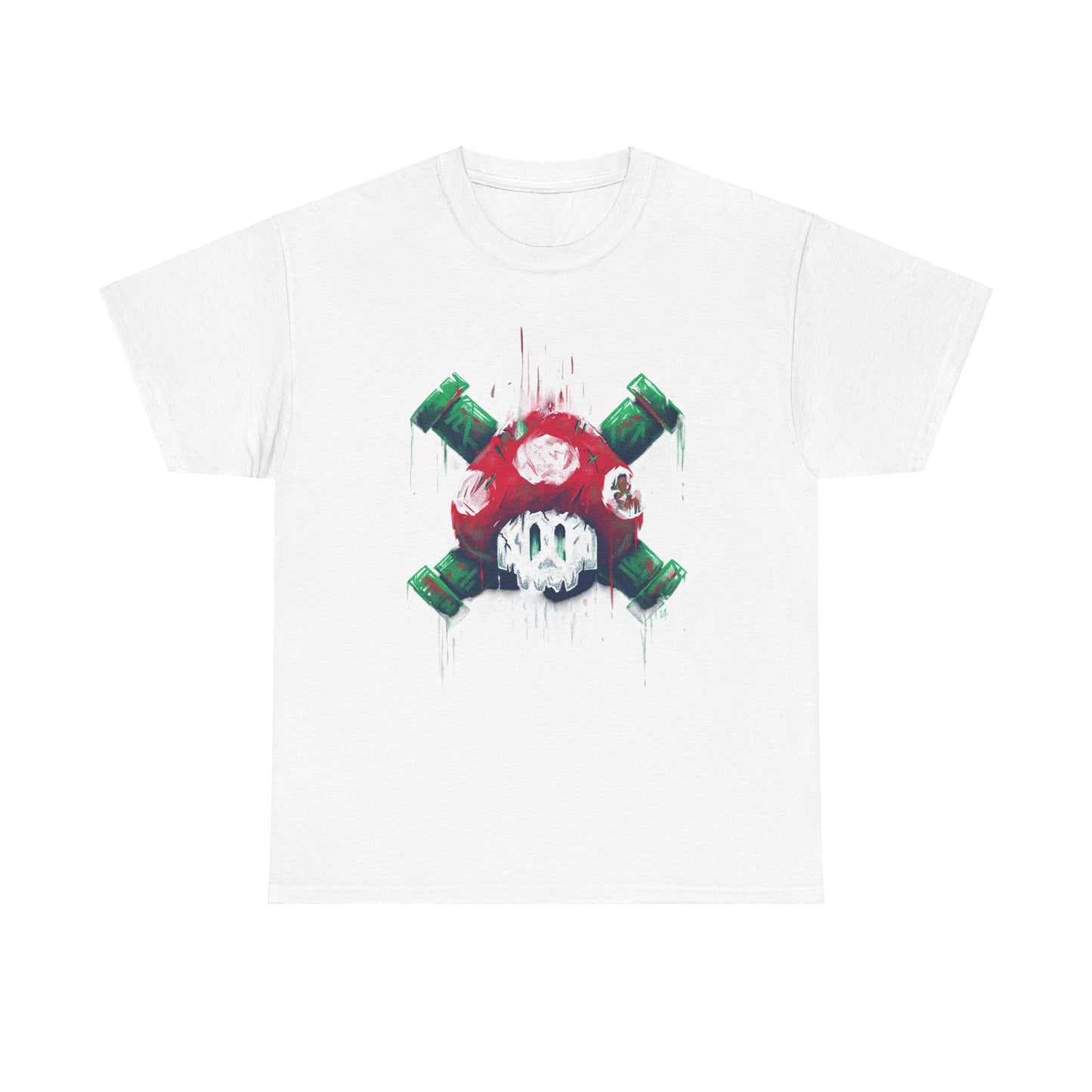 Retro Games Collection Deadly Mushroom  - Unisex Heavy Cotton Tee