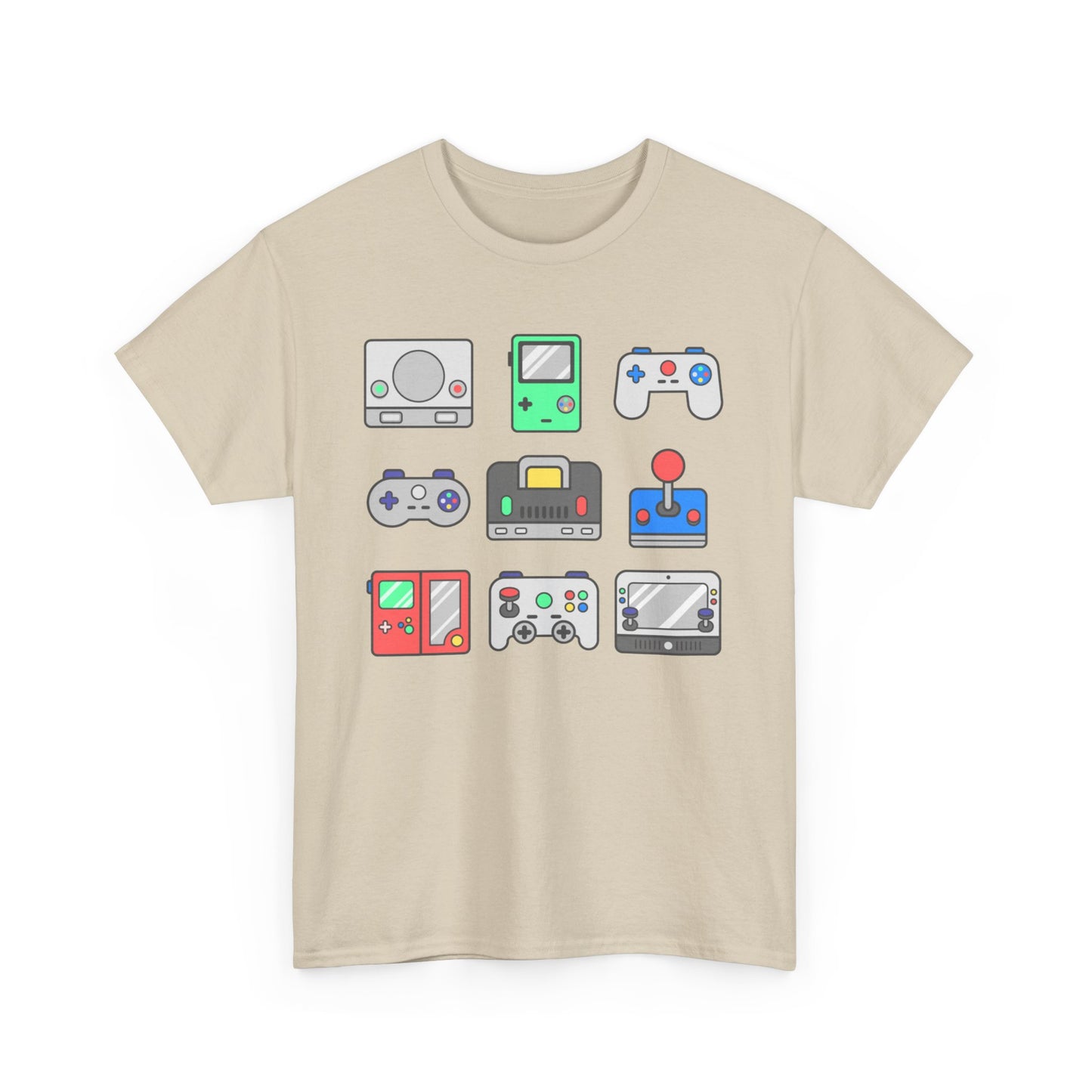 Retro Games Collections Consoles & Controllers - Unisex Heavy Cotton Tee