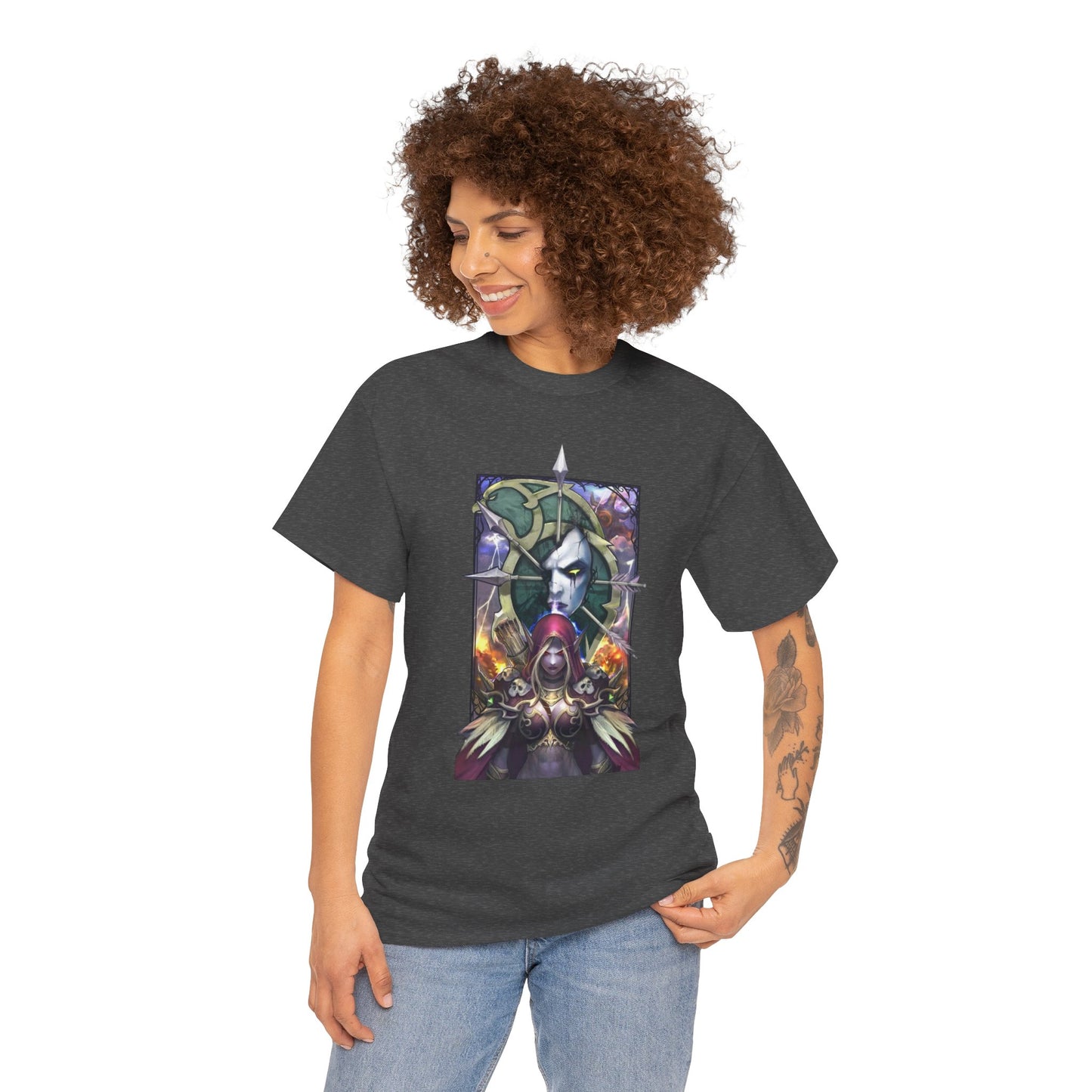 Forsaken Sylvanas from WoW - Unisex Heavy Cotton Tee